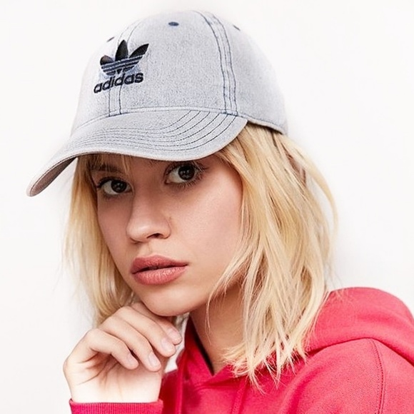 adidas Accessories - Adidas Original Relaxed Washed Blue Denim Hat NWT